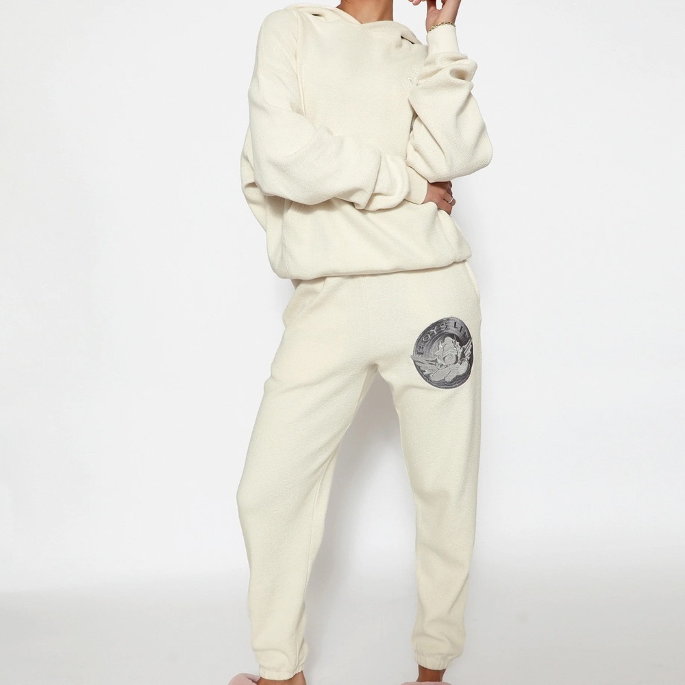 Boys Lie Hoodie and Sweats Set in Sand - Picture 2 of 4